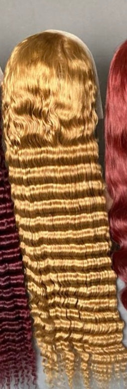 13x4 Full Frontal Honey Blonde Wig